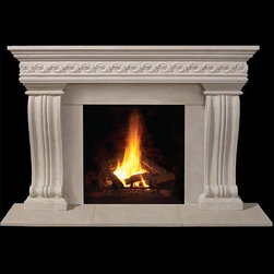 Markham Stone Fireplace Mantel - Indoor Fireplaces