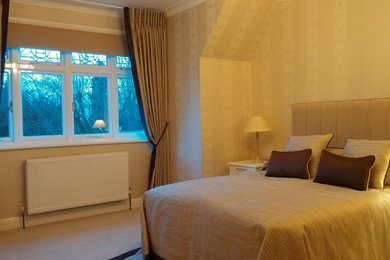 Inspiration for a traditional bedroom in Hertfordshire.