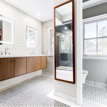 Dallas Bathroom Remodel with KOHLER Jute Vanity Cabinet
