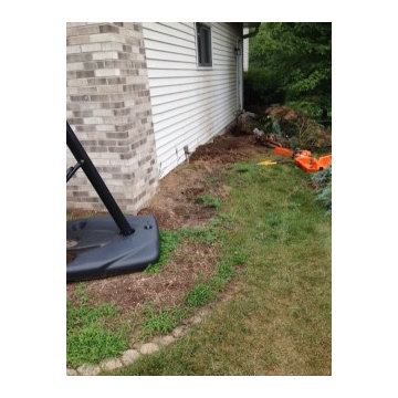 Before Raise Paver Edging , Landscape Material , River Rock