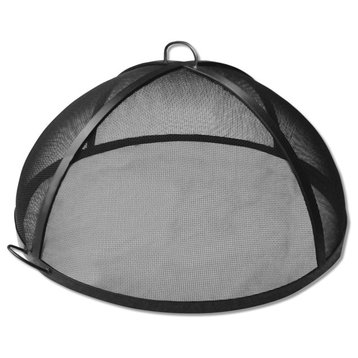 Master Flame 48" Diameter Fire Pit Screen, Lift Off Dome, Carbon Steel
