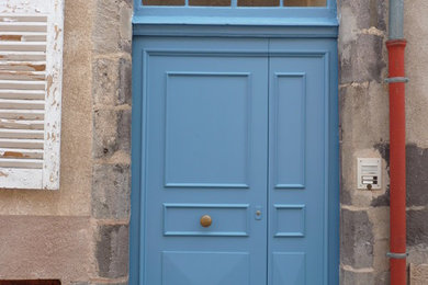 Reproduction porte en chêne bleue