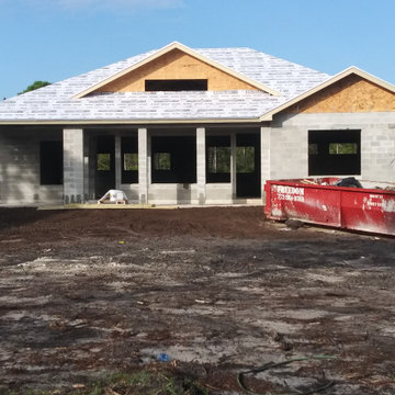 Homes under construction