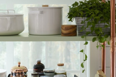Cottage chic kitchen photo in Other