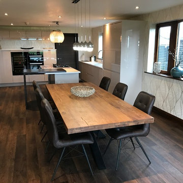 An Innova Luca Gloss Cashmere Kitchen - Real Customer Kitchens