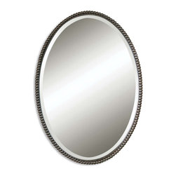 Uttermost - Uttermost Sherise Bronze Oval Mirror - Wall Mirrors