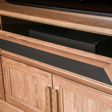 Mesh Speaker Door Conceals Sub Woofer