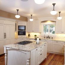 White Beadboard Kitchen