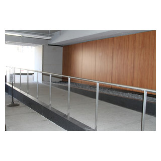 Parking Ramp Ss Railing Parking Garage Stainless Steel Railings - Modern - Boston - by Ocean ...