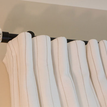 Contemporary Pasadena Condo Drapery Detail