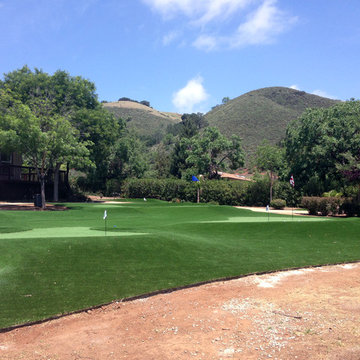 Artificial grass installation in Morgan Hill, CA.