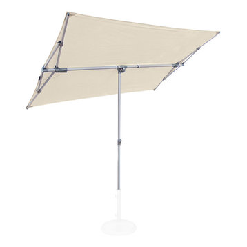 Capri 5'x7' Rectangle Balcony Umbrella, Natural