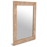 Meridian Furniture - Cresthill Natural Ash Mirror, White Oak - Take your living room design back to basics with this Cresthill mirror. This art deco design offers a minimalist look with maximum visual power, thanks to its clean design and natural white oak finish. Pair this mirror with other items from this collection for a look that wows.