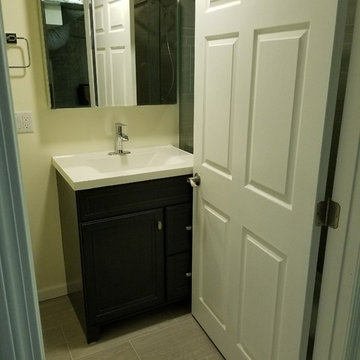 Waltham Basement Bathroom and Laundry area.