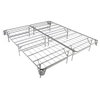 Furniture of America Polosa Transitional Metal Cal King Bed Frame in Silver