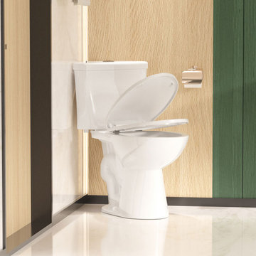 SKIFLEX 17.2" Corner Compact Toilet | Comfort Height