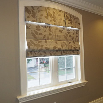 Custom Roman and Matching Arch Window Valance