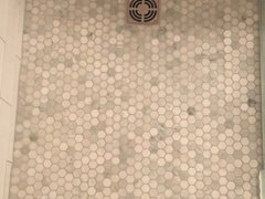 Marble Tile Discoloration In Shower, Discoloration Of Marble Tile