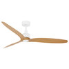 Lucci Air Viceroy 52" DC Ceiling Fan, White and Teak