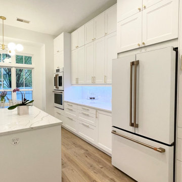 Ikea kichen remodeling, white Axtad fronts