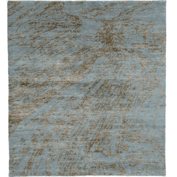 Tastique C Wool Hand Knotted Tibetan Rug, 10' Square