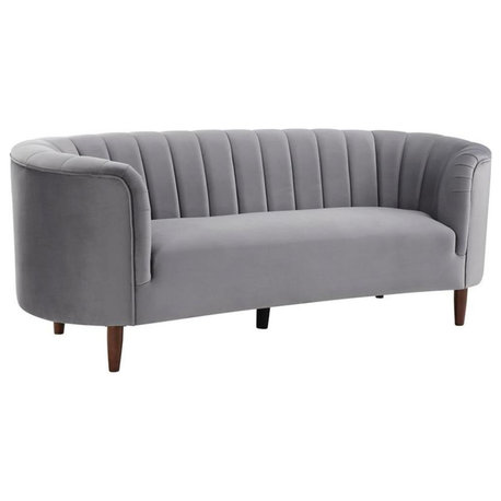 ACME Millephri Sofa in Gray Velvet