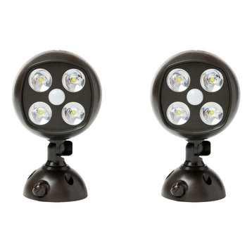 Mighty Power Wireless Motion Sensor 4 Ultra Bright CREE LED Floodlight, 2-Pack