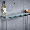 Sandor Console Table, Clear Glass/Chrome