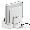 G.U.S. SMART Original Multi Charging Station + A/C USB Power Hub, White Leatherette