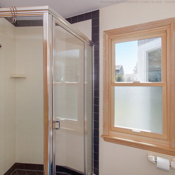 New Wood Window in Lovely Bathroom - Renewal by Andersen Long Island, NY
