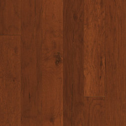 Cabin Hickory Autumn Mohawk Brookedale 5" Wide Hand-Scraped Engineered Hardwood - Hardwood Flooring