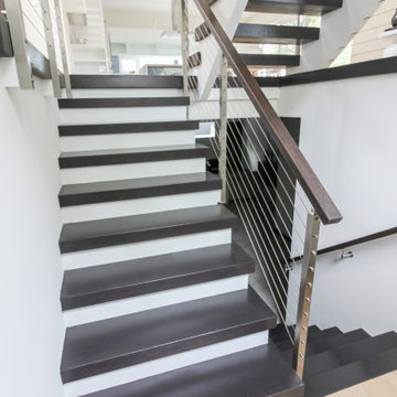 Project #70 | Open-Riser Staircase with Cable Railing