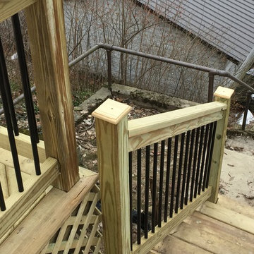 Observation Deck with Custom Bar at Corey Lake