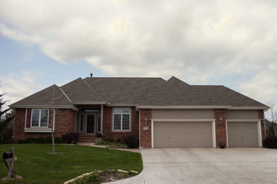 Traditional exterior home idea in Wichita