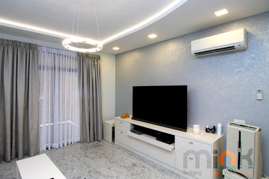 This is an example of a modern living room in Singapore.