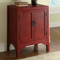 COASTER 950199 RED ACCENT CABINET - Console Tables