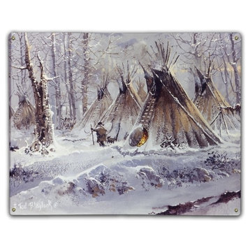 Teepees, Classic Metal Sign