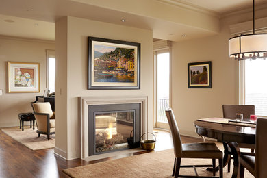 Inspiration for a timeless family room remodel in Seattle