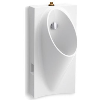Kohler Steward Hybrid High-Efficiency Urinal with 3/4" Top Spud, White