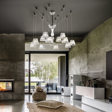 Large Contemporary Chandelier for Modern Loft