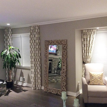 Drapes made with our Nantucket Fabric.