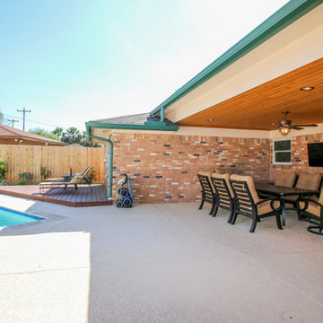 Extended Patio Cover and deck; Houston, Tx