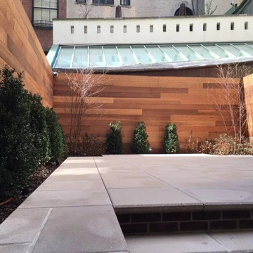 A townhouse rear yard landscape design and renovation NYC by New York Plantings