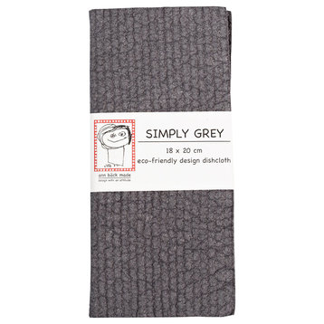 Swedish Dishcloth/Sponge Cloth, Hand Dyed Dark Color, Simply Grey