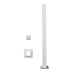 ALX 2.5" Post Kit in Textured White - Deck Tiles And Planks