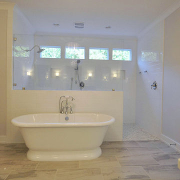 Walk-in Curbless Shower by Loyd Builders