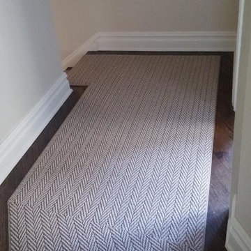 Wool and Silk Runner and Nylon Broadloom Ridgewood