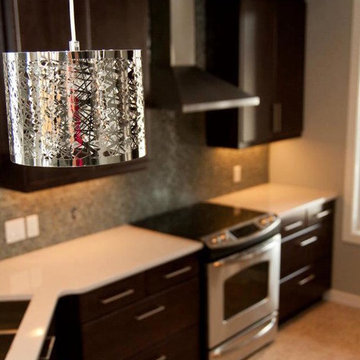 Transitional Espresso Kitchen