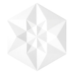 Origami 2 Bianco Matte ( 4 Piece Pattern) - 107 - Tile