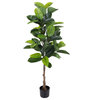 Artificial Rubber Plant 51-Inch